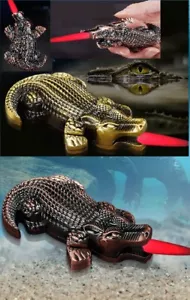 ✅Free Name engrave ✅GAS Lighter ✅JET FLAME LADIES&MEN LIGHTER✅ Crocodile ✅ #103 - Picture 1 of 49