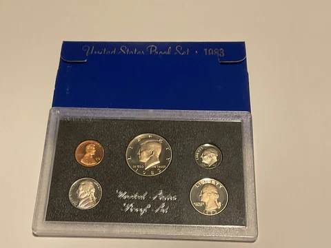 1983-S Proof Set United States US Mint Original Government Packaging Box Cover