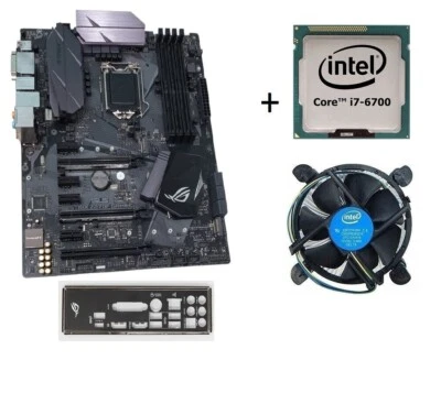 Kit Asus Scheda Madre Strix z270f lga 1151 con cpu processore Intel i7 6700 ddr4 - Immagine 1 di 4