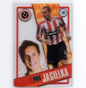 PHIL JAGIELKA 2006-07 Topps I-Card Soccer Acetate Card SHEFFIELD UNITED #77 PSA - Picture 1 of 2