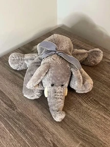 MARY MEYER FLIP FLOPS 2000 ELEFANT PLÜSCH RELAXED SITZSACK BLAUE SCHLEIFE - Bild 1 von 4