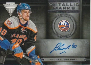 13-14 Panini Titanium Metallic Marks Silver Michael Grabner - New York Islanders - Bild 1 von 2