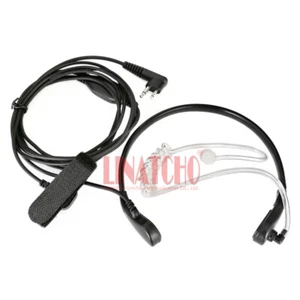 do Motorola GP300 GP88S GP2000 Walkie Talkie Słuchawki Gardło Wibracje PTT Mic - Zdjęcie 1 z 9