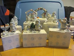 NUOVI 7 Encore Snow Buddies - Figurine - Vacanze - Chanukah - Natale - tutti e 7 - Foto 1 di 7