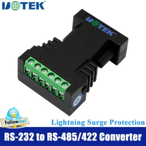 Industrial RS232 to RS485 RS422 Converter Serial Adapter with Surge Protection - Picture 1 of 10