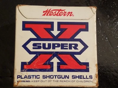 Vintage Western Super X Shotgun Shells Box Empty 12 Gauge 25 Shells (2-3/4") - Image 1 of 4