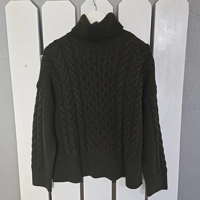 Suéter Banana Republic Lana Merino Pescador Cuello Alto S Fairy Grunge Academia Foto 1 de 4