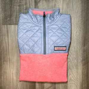 Vineyard Vines Quarter Zip Quilted Pullover - XL (18) - Picture 1 of 9