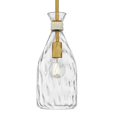 Mini colgante Quoizel QPP6782 Govada 6"W - dorado Foto 1 de 4