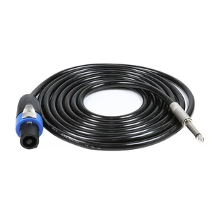 Paquete de 1 cable de altavoz Speakon macho a 1/4" TS de 20 pies cable de audio profesional PA DJ 6,35 mm - Imagen 1 de 12