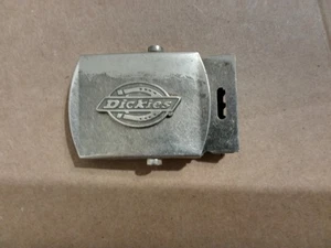 Vintage Collectible Dickies Horseshoe Gray Belt Buckle - Picture 1 of 3