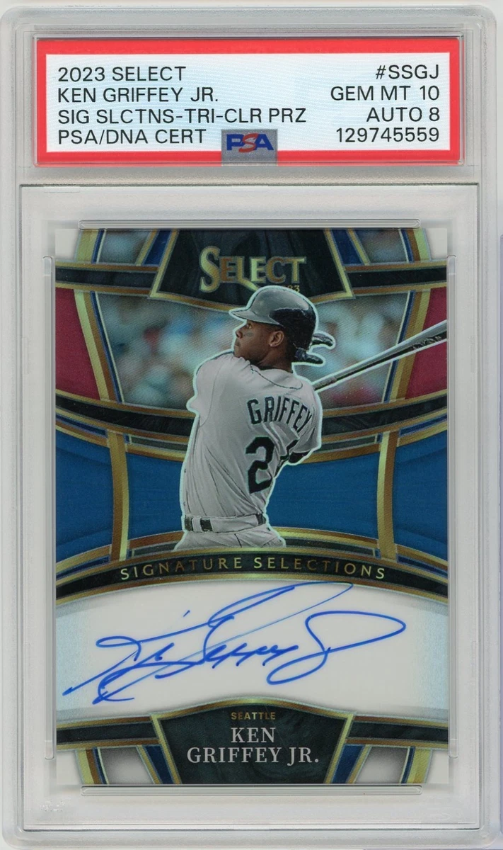 Panini Ken Griffey Jr Baseball Autographed Sports Trading Cards