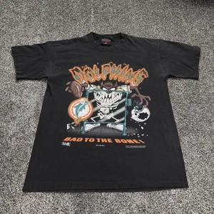 Rare Vintage 1995 America’s Favorite Miami Dolphins Looney Tunes Taz T-Shirt L - Bild 1 von 13