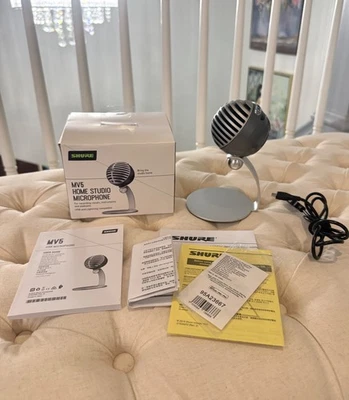 Shure MOTIV MV5 - Digital Condenser Microphone (Gray) - Image 1 of 4