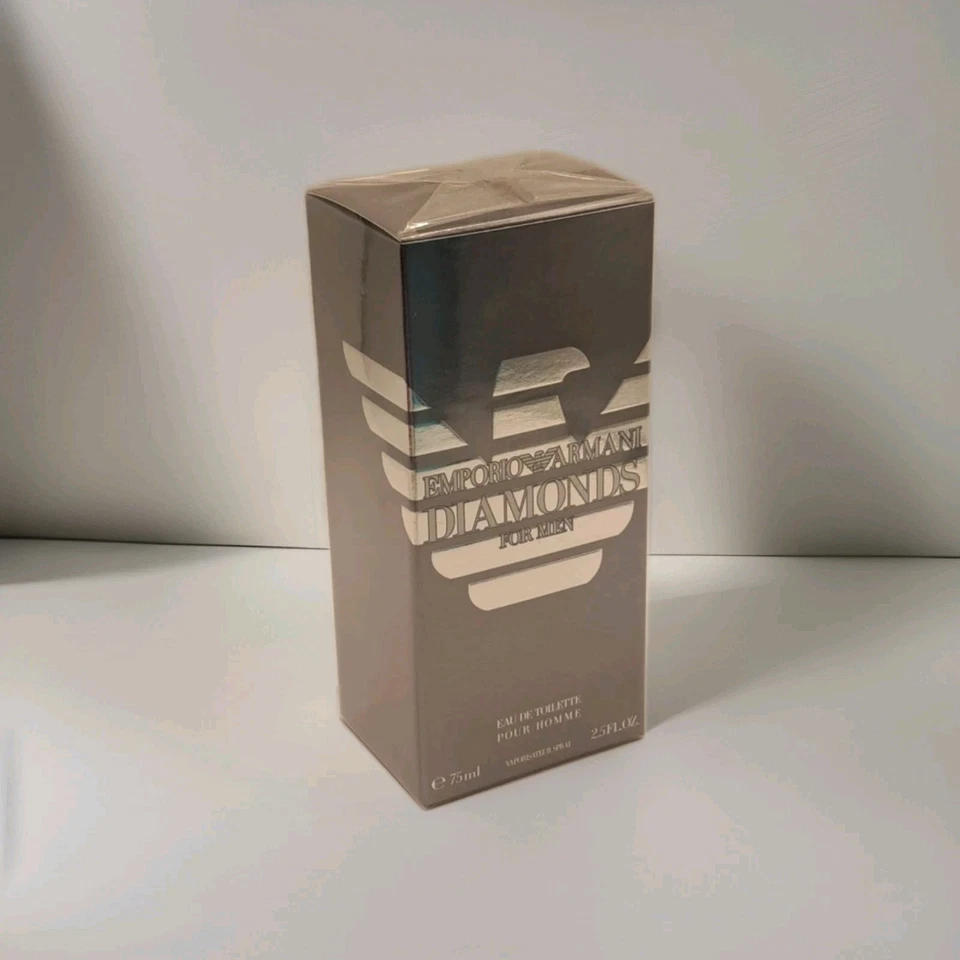 Emporio Armani 男士钻石 2.5 盎司淡香水喷雾 Pour Homme 全新 — 第 1/4 张图片
