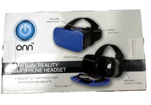ONN BLUE Virtual Reality Smartphone Headset Fits Phones w/Up to a 6" Screen NEW - Picture 1 of 11