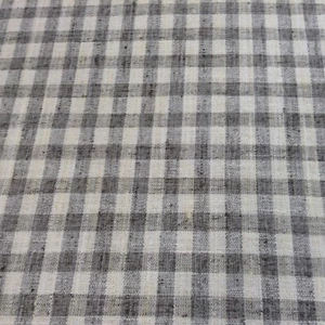 Tela de tapicería/tapicería tejida de lino marfil/gris marfil y niebla Mallory - Imagen 1 de 5