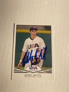 Oakland Athletics MIKEY WHITE Signed Card