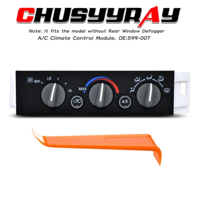 A/C Heater Climate Control Switch 599-007 For Chevy GMC C1500-C3500 K1500-K3500 - Image 1 of 4