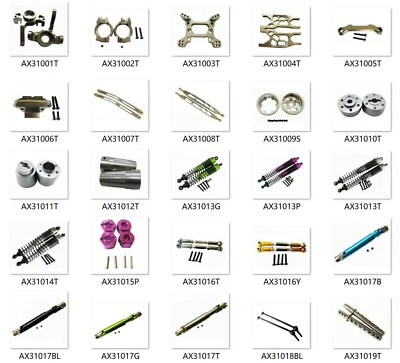 Titanium Aluminum metal Upgrade Part Fit For Rc 1/10 Axial Yeti Rock Racer 90026 - Image 1 of 4