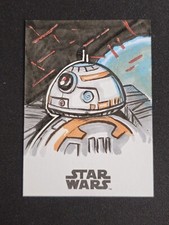 Star Wars Sketch Card By Borken Demir TOPPS STAR WARS The Last Jedi