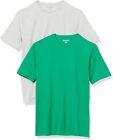 Amazon Essentials Men's Regular-Fit Short-Sleeve Crewneck T-Shirt, Pack of 2 (M)