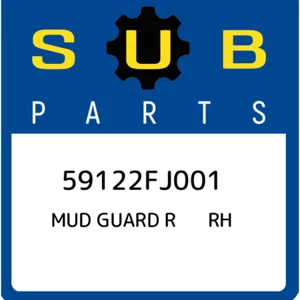 59122FJ001 Subaru Mud guard r rh 59122FJ001, New Genuine OEM Part - Picture 1 of 1