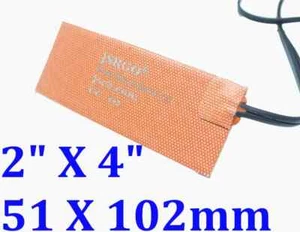 2" X 4" 51 X 102mm 3.5W w/ 3M 45 Degree C w/ Plug CE UL JSR Silicone Heater - Picture 1 of 12