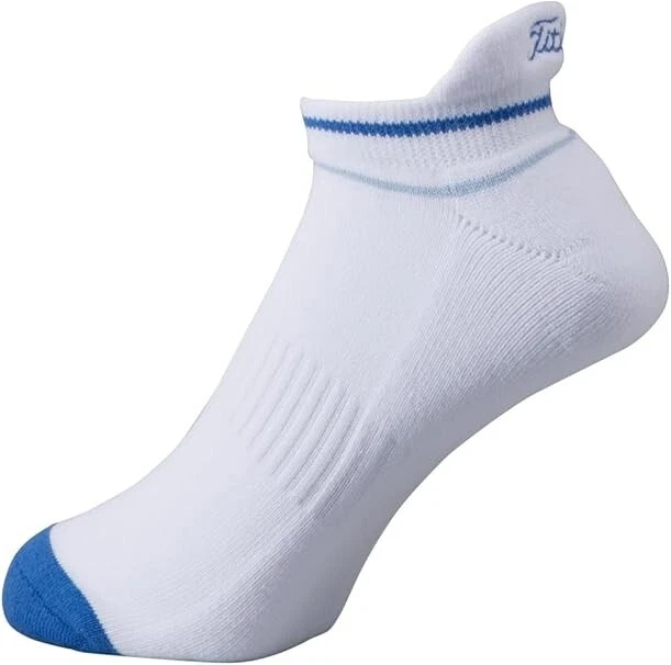 Calcetines redondos de golf Titleist de longitud corta US7-US9 TSMS1996 blanco/azul Foto 1 de 1