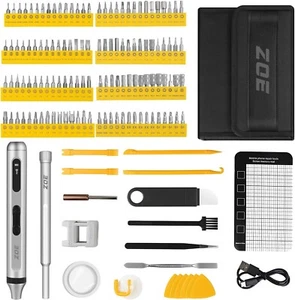 ZOE Precision Electric Screwdriver 120 S2 Magnetic Bit Set Small Tool Kit for PC - Picture 1 of 6