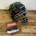 CCM Eishockeyhelm Tacks 70 Combo HT70C Größe YT YOUTH brandneu schwarz grau