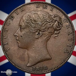 Great Britain 1848 Farthing 1/4d GB3433 - Picture 1 of 2