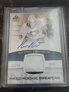2013 SP Game Used Edition Inked Sweaters /25 Beau Bennett #IRS-BB Rookie Auto RC - Picture 1 of 3