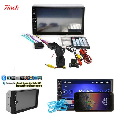 Car 7" Monitor Video Player Touch Screen Radio Stereo Player & Rear View Camear - Image 1 of 4