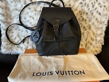 Louis Vuitton Montsouris Black Empreinte Large Monogram Leather Backpack
