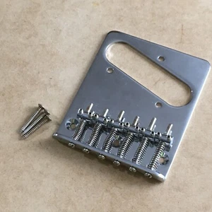 1990s FENDER MIM MIJ Six Saddle Guitar Bridge For Genuine Tele Top Loader Relic! - Picture 1 of 16