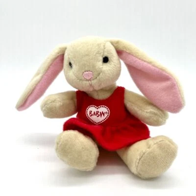 Build-A-Bear Workshop Plush Bunny Rabbit Red Dress Stuffed Animal Toy Small - Image 1 of 4