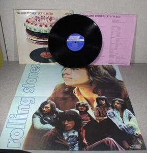 Early Rolling Stones Let It Bleed LP Album London NPS-4 W/ Poster 11-11-1969 - Picture 1 of 12