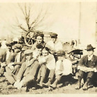 Scie électrique à vapeur des années 1910 photo toutes classes masculines agriculture technologie enseignant garçons