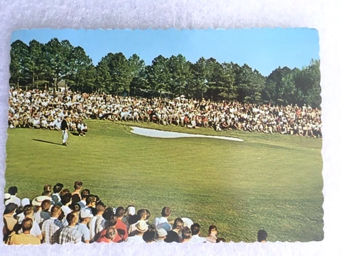 VINTAGE 1978  MASTERS GOLF TOURNAMENT  18TH GREEN   AUGUSTA NATIONAL   POSTCARD Cover