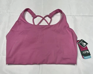 MTA Sport Women's Sport Bra MEDIUM Pink Compression Fit Wide Support Band - Picture 1 of 11