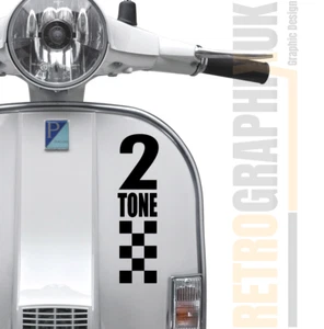 Vespa PX fits Leg shield 2 Two Tone decal stickers 275mm high | Scooter- - Picture 1 of 4