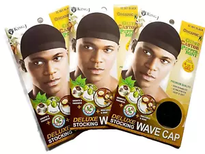 Gorra Healthy Treated Wave Deluxe Medias Onda Negra (Paquete de 3) - Imagen 1 de 11