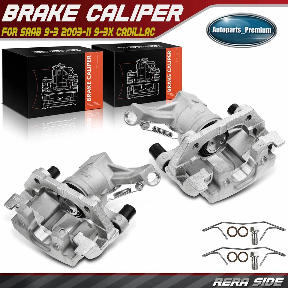 2 задних левых и правых тормозных суппорта с кронштейном для Saab 9-3 2003-2011 9-3X 2010 - Изображение 1 из 4