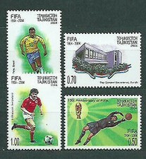 Tagikistan - Posta Yvert 232/5 MNH Sport Calcio