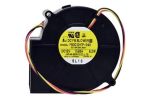 Japan Servo 97mm x 33mm Blower Fan 12V 27CFM / 3700RPM Ball Bearing 3-Wire Tach - Picture 1 of 2