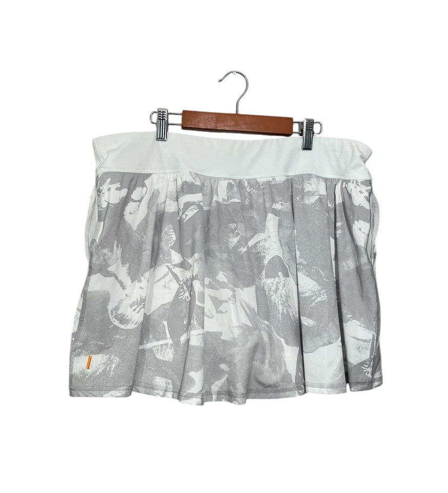 Falda de tenis Lucy Skort blanca gris bolsillo para mujer talla XL falda elástica Foto 1 de 4