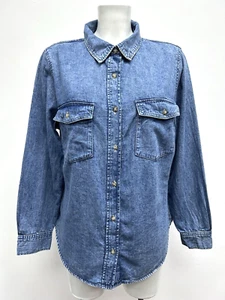 Ex H&M Ladies Lightweight Denim Shirt Sizes 10 12 14 16 18 20 - Picture 1 of 12
