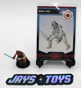 WOTC Star Wars Miniatura Nahdar Vebb 31/40 con Tarjeta - Imagen 1 de 5