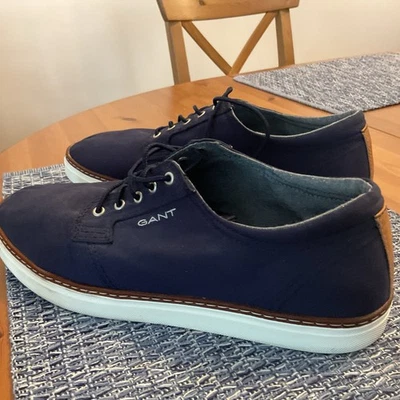 Tenis de sarga de algodón con cordones GANT para hombre “Bari” azul marino EE. UU. 9 UE 42 UK 8 excelentes  Foto 1 de 4